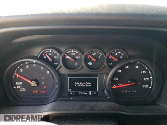 2021 Chevrolet Silverado 1500 Work Truck with VIN 3GCNWAEK6MG362856, listed as a Copart auction lot 85393134 with 57,875 mi miles and Salvage Title. Bid and sale history available at carsss.com. Image 9.