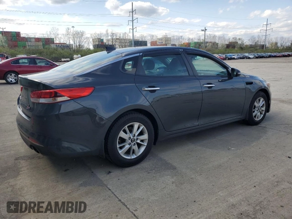 2016 Kia Optima LX with VIN KNAGT4L35G5071417, listed as a Copart auction lot 52211165 with 72,206 mi miles and Salvage Title. Bid and sale history available at carsss.com. Image 3.