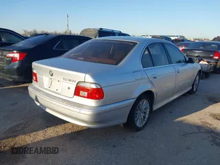 2003 BMW 5 Series 530iA with VIN WBADT63473CK43752, listed as a IAAI auction lot 41715507 with 1 mi miles. Bid and sale history available at carsss.com. Image 4.