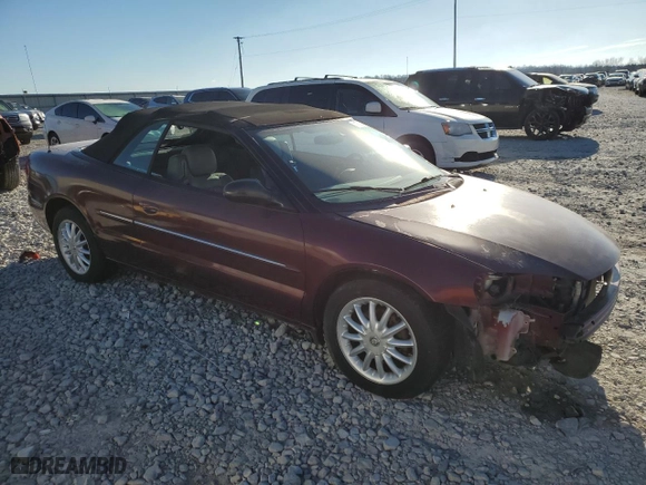 2002 Chrysler Sebring LXi with VIN 1C3EL55RX2N265861, listed as a Copart auction lot 41332575 with 80,638 mi miles and Non Repairable. Bid and sale history available at carsss.com. Image 4.