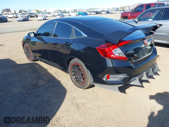 2016 Honda Civic Sedan LX with VIN 2HGFC2F57GH530019, listed as a IAAI auction lot 41839658 with 105,398 mi miles. Bid and sale history available at carsss.com. Image 3.