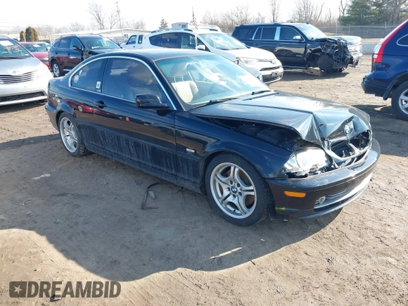 2001 BMW 3 Series 330Ci with VIN WBABN53471JU25262, listed as a IAAI auction lot 41519680 with 119,053 mi miles. Bid and sale history available at carsss.com. Image 1.
