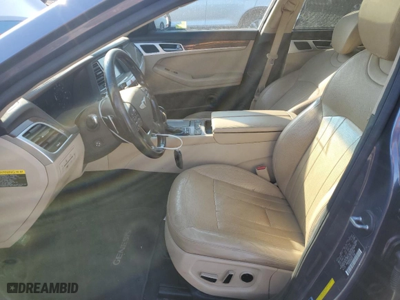 2016 Hyundai Genesis 3.8L with VIN KMHGN4JE6GU107599, listed as a Copart auction lot 54254055 with 110,605 mi miles and Clean Title. Bid and sale history available at carsss.com. Image 7.