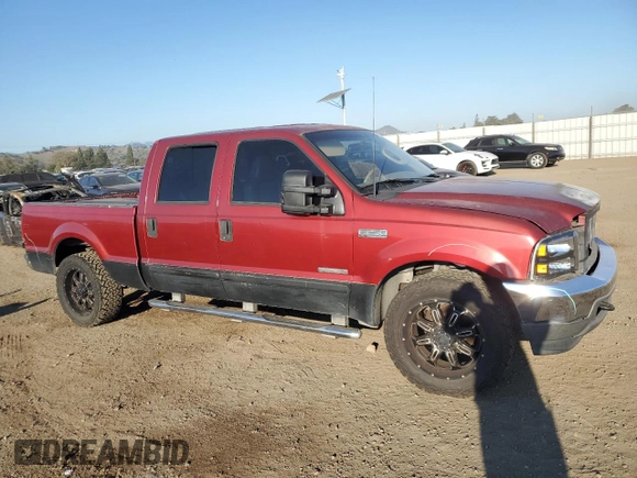 2003 Ford Super Duty F-250 XL with VIN 1FTNW20P43EB43747, listed as a Copart auction lot 88175035 with 0 mi miles and Salvage Title. Bid and sale history available at carsss.com. Image 4.
