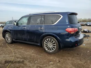 2015 Infiniti QX80 z VIN JN8AZ2NE3F9086651, wystawiony jako Copart lot #54015875 z przebiegiem 137 015 mil mil oraz Szkoda całkowita • Salvage title. Historia ofert i sprzedaży dostępna na DreamBid. Obrazek 2.