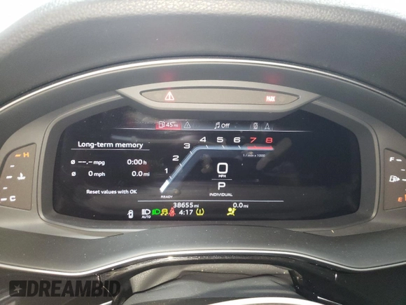 2023 Audi Q7 Premium with VIN WA1AXBF78PD001698, listed as a Copart auction lot 72674504 with 38,655 mi miles and Salvage title. Bid and sale history available at DreamBid. Image 9.