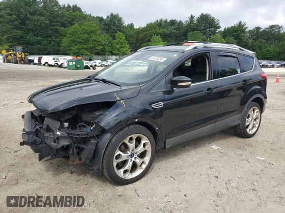 2013 Ford Escape Titanium z VIN 1FMCU0J93DUB42576, wystawiony jako Copart lot #61439285 z przebiegiem 147 141 mil mil oraz Czysty tytuł • Clean title. Historia ofert i sprzedaży dostępna na DreamBid. Obrazek 1.
