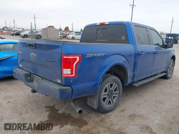 2017 Ford F-150 XL with VIN 1FTEW1CG0HKC71336, listed as a IAAI auction lot 41785133 with 107,904 mi miles. Bid and sale history available at carsss.com. Image 4.