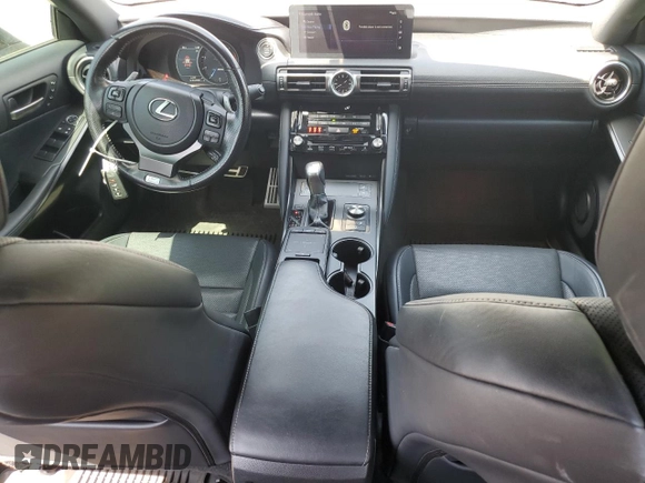 2022 Lexus IS 350 F Sport with VIN JTHGZ1B27N5055935, listed as a Copart auction lot 52050285 with 40,586 mi miles and Salvage title. Bid and sale history available at DreamBid. Image 8.