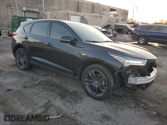 2021 Acura RDX w/A-Spec Package with VIN 5J8TC2H63ML009502, listed as a Copart auction lot 42719394 with 40,681 mi miles. Bid and sale history available at carsss.com. Image 4.