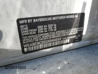 2016 BMW 3 Series 328i with VIN WBA8E9C55GK644654, listed as a Copart auction lot 48435345 with 185,277 mi miles and Salvage Title. Bid and sale history available at DreamBid. Image 12.