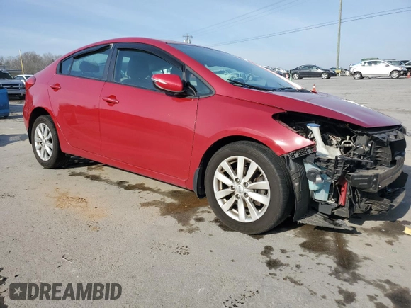 2014 Kia Forte LX with VIN KNAFX4A68E5249363, listed as a Copart auction lot 50886545 with 78,896 mi miles and Salvage Title. Bid and sale history available at carsss.com. Image 4.