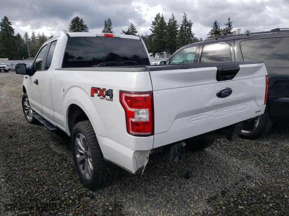 2018 Ford F-150 XL with VIN 1FTEX1EP2JKF41649, listed as a Copart auction lot 49607915 with 87,593 mi miles and Salvage Title. Bid and sale history available at carsss.com. Image 2.