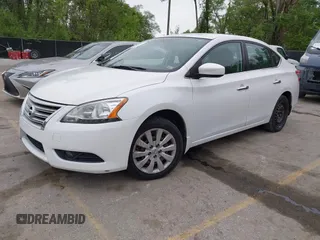 2014 Nissan Sentra S with VIN 3N1AB7AP5EL665265, listed as a IAAI auction lot 42142077 with 183,767 mi miles and . Bid and sale history available at DreamBid. Image 2.