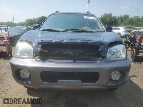 2004 Hyundai Santa Fe GLS with VIN KM8SC13D04U768091, listed as a Copart auction lot 60824345 with 119,571 mi miles and Salvage title. Bid and sale history available at DreamBid. Image 5.