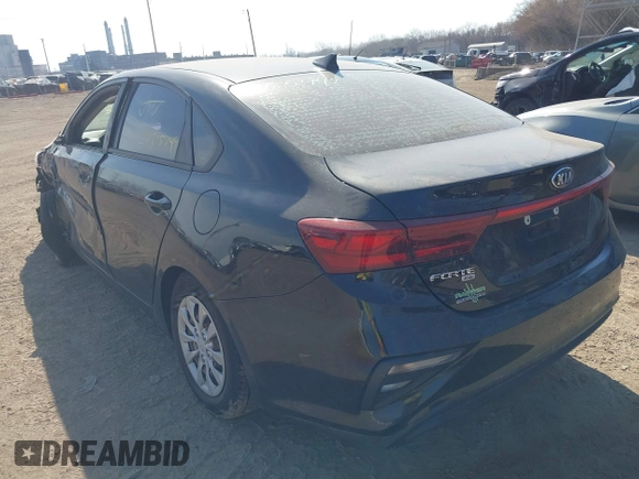 2020 Kia Forte LXS with VIN 3KPF24AD7LE160160, listed as a IAAI auction lot 41785749 with 55,988 mi miles. Bid and sale history available at carsss.com. Image 3.