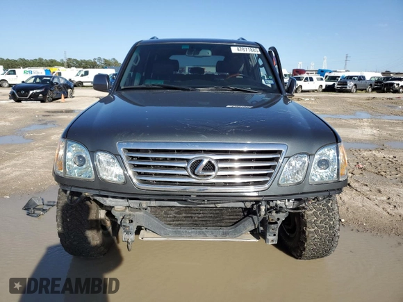2006 Lexus LX 470 z VIN JTJHT00W664007502, wystawiony jako Copart lot #47871885 z przebiegiem 172 552 mil mil oraz Szkoda całkowita • Salvage title. Historia ofert i sprzedaży dostępna na DreamBid. Obrazek 5.