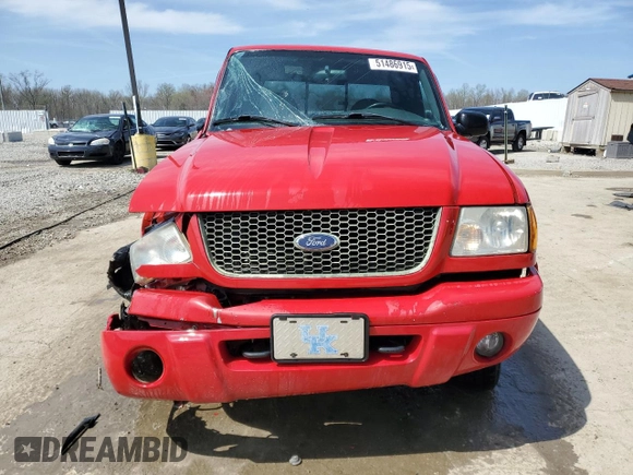 2001 Ford Ranger XL Fleet with VIN 1FTZR15E11TA07126, listed as a Copart auction lot 51486915 with 139,737 mi miles and Non Repairable. Bid and sale history available at carsss.com. Image 5.