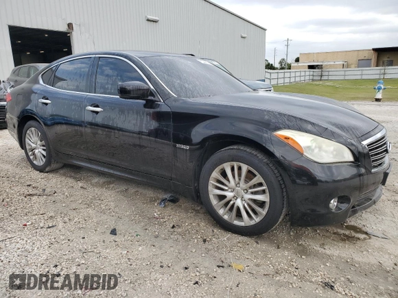 2012 Infiniti M35h Hybrid with VIN JN1EY1AP7CM910275, listed as a Copart auction lot 50419895 with 190,367 mi miles and Clean Title. Bid and sale history available at carsss.com. Image 4.