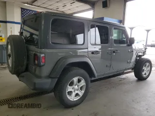 2021 Jeep Wrangler Unlimited Sport S with VIN 1C4HJXDN0MW616430, listed as a Copart auction lot 55697425 with 84,109 mi miles and Salvage title. Bid and sale history available at DreamBid. Image 3.
