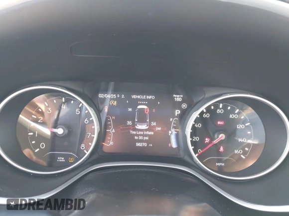 2019 Jeep Compass Limited with VIN 3C4NJCCB1KT638104, listed as a IAAI auction lot 41499495 with 56,270 mi miles. Bid and sale history available at carsss.com. Image 7.