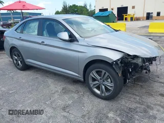 2024 Volkswagen Jetta SE with VIN 3VWEM7BU9RM057291, listed as a IAAI auction lot 42346409 with 22,301 mi miles and . Bid and sale history available at DreamBid. Image 1.