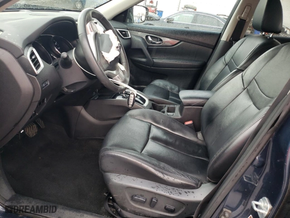 2015 Nissan Rogue SL with VIN 5N1AT2MV7FC821502, listed as a Copart auction lot 74986393 with 95,206 mi miles and Salvage Title. Bid and sale history available at carsss.com. Image 7.