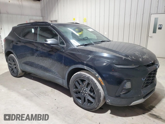 2022 Chevrolet Blazer LT with VIN 3GNKBJRS6NS136525, listed as a Copart auction lot 87189004 with 55,401 mi miles and Salvage title. Bid and sale history available at DreamBid. Image 4.