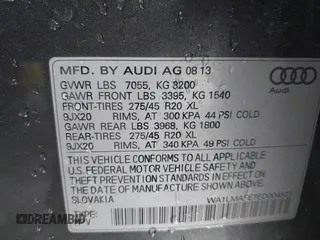 2014 Audi Q7 Premium Plus z VIN WA1LMAFE7ED004521, wystawiony jako IAAI lot #42547695 z przebiegiem 175 219 mil mil oraz . Historia ofert i sprzedaży dostępna na DreamBid. Obrazek 9.