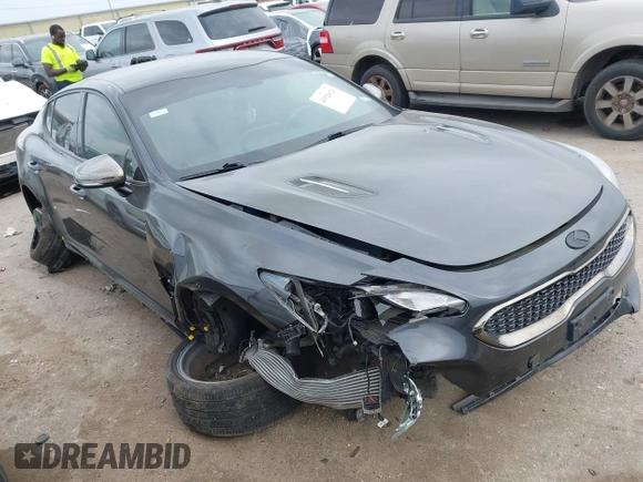 2021 Kia Stinger GT-Line with VIN KNAE15LA8M6098263, listed as a IAAI auction lot 41926026 with 118,371 mi miles and . Bid and sale history available at DreamBid. Image 1.