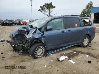 2016 Toyota Sienna XLE z VIN 5TDYK3DC6GS750254, wystawiony jako Copart lot #52089105 z przebiegiem Nie podano mil oraz Czysty tytuł • Clean title. Historia ofert i sprzedaży dostępna na DreamBid. Obrazek 1.