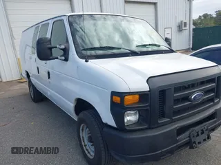 2011 Ford Econoline Cargo Commercial with VIN 1FTSS3EL1BDA24066, listed as a IAAI auction lot 42165525 with 156,651 mi miles. Bid and sale history available at carsss.com. Image 1.