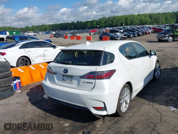 2014 Lexus CT 200h with VIN JTHKD5BH1E2175901, listed as a IAAI auction lot 42238546 with 157,577 mi miles and . Bid and sale history available at DreamBid. Image 4.