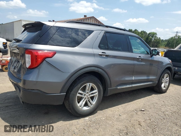2022 Ford Explorer XLT with VIN 1FMSK7DH7NGA04682, listed as a Copart auction lot 58146245 with 66,447 mi miles and Salvage title. Bid and sale history available at DreamBid. Image 3.