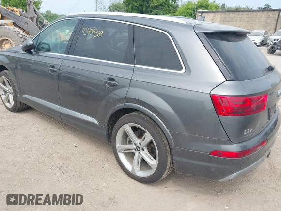 2019 Audi Q7 Prestige with VIN WA1VAAF78KD025828, listed as a IAAI auction lot 42409369 with 92,834 mi miles and . Bid and sale history available at DreamBid. Image 3.