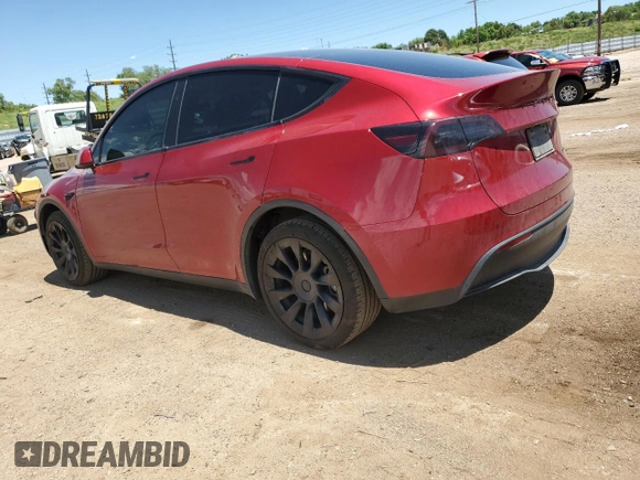2024 Tesla Model Y Long Range z VIN 7SAYGDEE6RF156183, wystawiony jako Copart lot #61410155 z przebiegiem 27 112 mil mil oraz Szkoda całkowita • Salvage title. Historia ofert i sprzedaży dostępna na DreamBid. Obrazek 2.