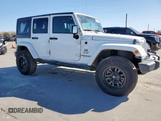 2017 Jeep Wrangler Unlimited Sahara with VIN 1C4BJWEG3HL665774, listed as a Copart auction lot 48538105 with 98,676 mi miles and Salvage Title. Bid and sale history available at carsss.com. Image 4.