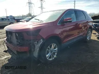 2018 Ford Edge SEL with VIN 2FMPK4J93JBC50017, listed as a Copart auction lot 48211095 with 107,028 mi miles and Salvage Title. Bid and sale history available at carsss.com. Image 1.