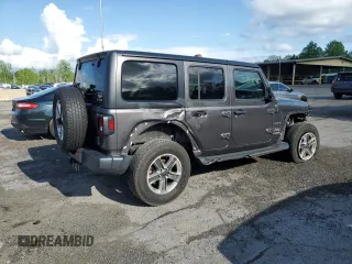 2022 Jeep Wrangler Unlimited Sahara z VIN 1C4HJXEN0NW110192, wystawiony jako Copart lot #57206625 z przebiegiem 32 964 mil mil oraz Szkoda całkowita • Salvage title. Historia ofert i sprzedaży dostępna na DreamBid. Obrazek 3.