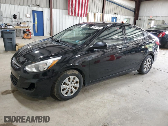 2016 Hyundai Accent SE with VIN KMHCT4AE4GU122185, listed as a Copart auction lot 53192425 with 224,861 mi miles and Clean Title. Bid and sale history available at carsss.com. Image 1.
