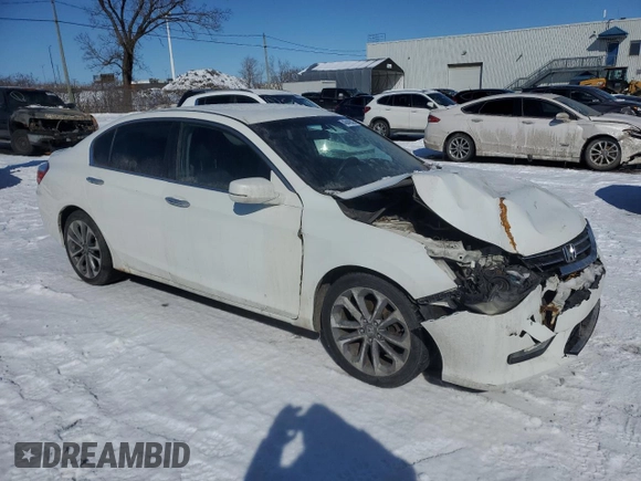 2014 Honda Accord Sedan Sport with VIN 1HGCR2F56EA809989, listed as a Copart auction lot 46442925 with 310,883 mi miles and Salvage Title. Bid and sale history available at carsss.com. Image 4.