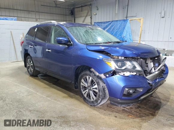 2017 Nissan Pathfinder SV with VIN 5N1DR2MM9HC902958, listed as a Copart auction lot 53950335 with 157,553 mi miles and Salvage title. Bid and sale history available at DreamBid. Image 4.