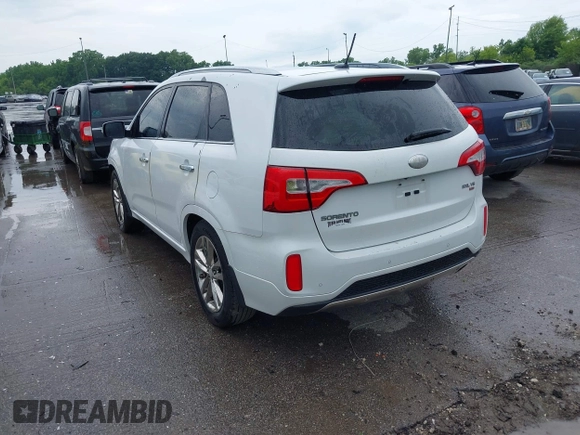 2014 Kia Sorento SX Limited with VIN 5XYKW4A75EG444230, listed as a IAAI auction lot 42540409 with 134,339 mi miles and . Bid and sale history available at DreamBid. Image 3.