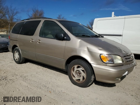 2002 Toyota Sienna LE with VIN 4T3ZF13C12U473762, listed as a Copart auction lot 79647244 with 289,344 mi miles and Salvage Title. Bid and sale history available at carsss.com. Image 4.