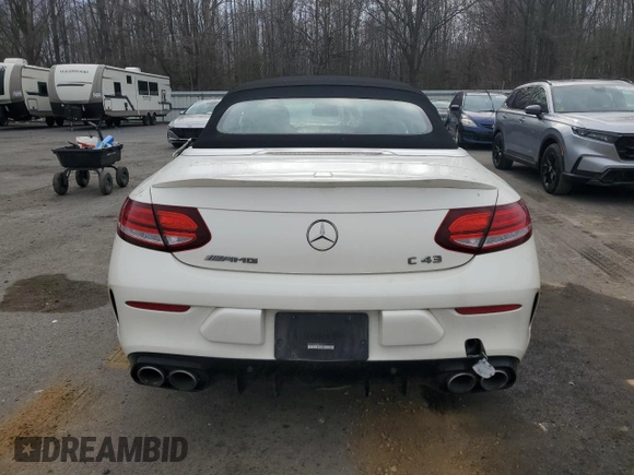 2019 Mercedes-Benz C 43 AMG with VIN WDDWK6EB4KF836501, listed as a Copart auction lot 49999575 with Not provided miles and Salvage title. Bid and sale history available at DreamBid. Image 6.
