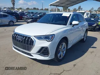 2023 Audi Q3 S line Premium Plus with VIN WA1EECF31P1116199, listed as a IAAI auction lot 41560100 with 18,375 mi miles. Bid and sale history available at carsss.com. Image 17.