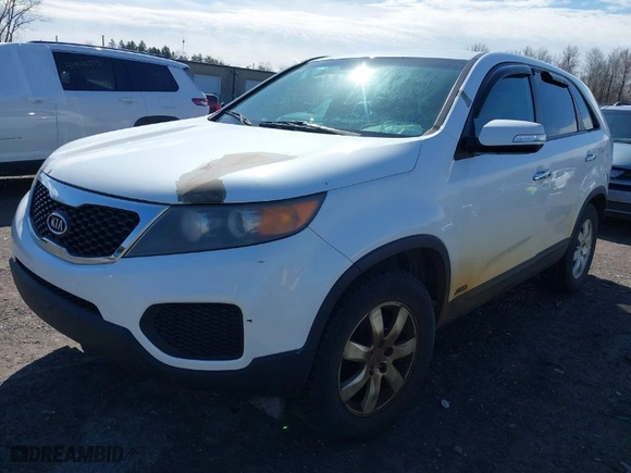 2011 Kia Sorento LX with VIN 5XYKTCA1XBG006605, listed as a IAAI auction lot 41979343 with 149,910 mi miles. Bid and sale history available at carsss.com. Image 2.