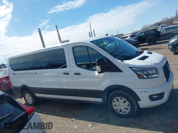 2023 Ford Transit Passenger XL with VIN 1FBAX2YG2PKA45201, listed as a IAAI auction lot 41796428 with 34,040 mi miles and . Bid and sale history available at DreamBid. Image 13.
