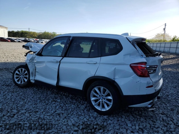 2014 BMW X3 xDrive28i with VIN 5UXWX9C51E0D19627, listed as a Copart auction lot 54874695 with Not Provided miles and Salvage Title. Bid and sale history available at DreamBid. Image 2.