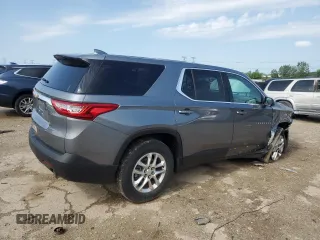 2020 Chevrolet Traverse LS with VIN 1GNERFKW4LJ185840, listed as a Copart auction lot 61645455 with 47,682 mi miles and Salvage title. Bid and sale history available at DreamBid. Image 3.